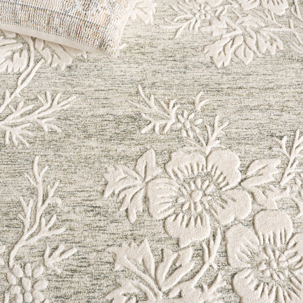 Safavieh Glamour Hand-tufted Runner Rug - Luxurious Floral Design, Cozy Texture, Perfect For Hallways & More Green ,Ivory 65% Wool,20% Cotton,15% Viscose Glm151y-5