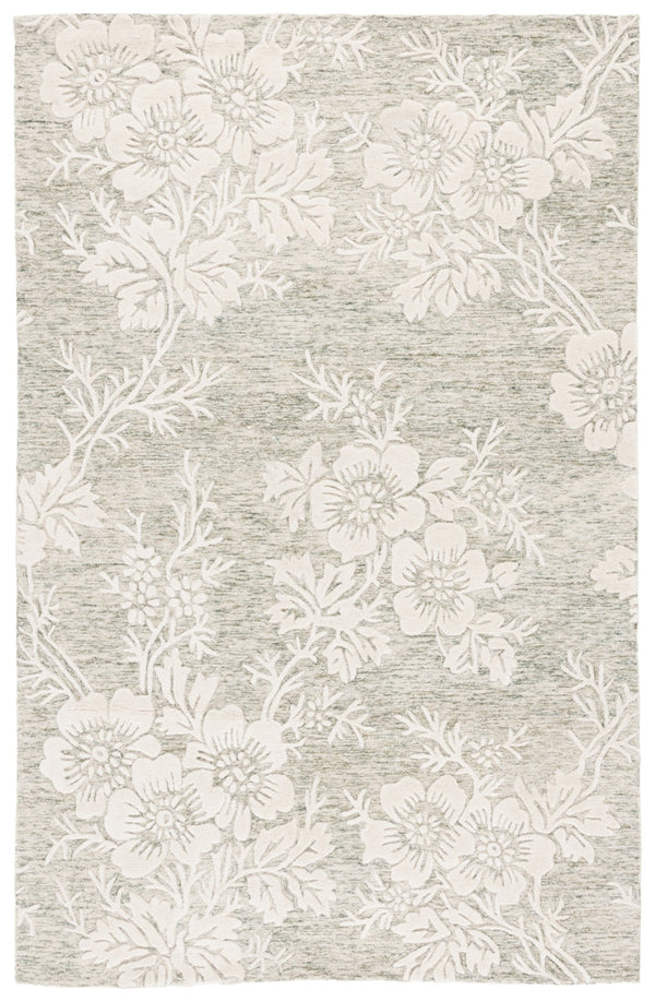 Safavieh Glamour Ivory Floral Area Rug - Hand-tufted Elegance For Timeless Home Decor And Comfort Green ,Ivory 65% Wool,20% Cotton,15% Viscose Glm151y-4