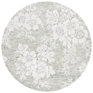 Safavieh Glamour Ivory Floral Area Rug - Hand-tufted Elegance For Timeless Home Decor And Comfort Green ,Ivory 65% Wool,20% Cotton,15% Viscose Glm151y-4