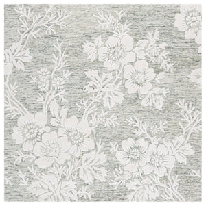 Safavieh Glamour Ivory Floral Area Rug - Hand-tufted Elegance For Timeless Home Decor And Comfort Green ,Ivory 65% Wool,20% Cotton,15% Viscose Glm151y-4