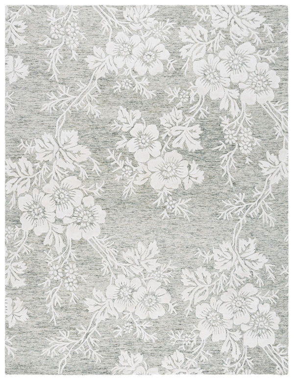 Safavieh Glamour Ivory Floral Area Rug - Hand-tufted Elegance For Timeless Home Decor And Comfort Green ,Ivory 65% Wool,20% Cotton,15% Viscose Glm151y-4