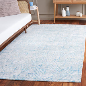 Safavieh Glamour 401 GLM401 Hand Tufted  Rug Ivory / Turquoise GLM401K-8