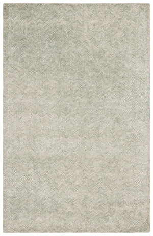 Safavieh Glamour Hand-tufted Area Rug: Luxurious Chevron Design In Gold & Ivory For Timeless Elegance Green ,Ivory Wool Pile Glm403t-9