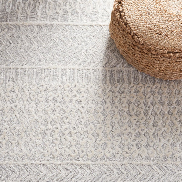 Safavieh Glamour Hand Tufted Viscose Wool Area Rug Geometric Pattern for Living Dining Rooms GLM538F-9