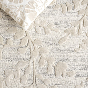 Safavieh Glamour 541f Natural Grey Natural ,Grey 45% Wool,45% Viscose,10% Cotton Glm541f-5