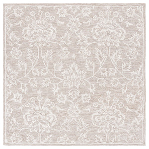Safavieh Glamour 551 Hand Tufted  Rug Beige / Ivory 6' x 6' Square