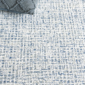 Safavieh Glamour Hand Tufted Area Rug - Luxurious Modern Design With Plush Comfort For Your Living Space Blue ,Ivory 45% Viscose 40% Wool 15% Cotton With Latex Glm601m-5