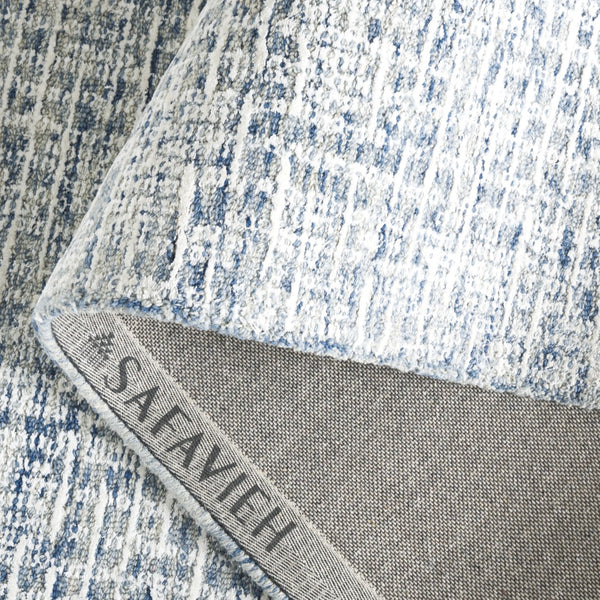 Safavieh Glamour Hand-tufted Area Rug – Chic Contemporary Design For Stylish Living Space Upgrade Blue ,Ivory 45% Viscose 40% Wool 15% Cotton With Latex Glm601m-4
