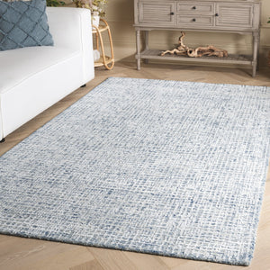 Safavieh Glamour Hand Tufted Area Rug - Luxurious Modern Design With Plush Comfort For Your Living Space Blue ,Ivory 45% Viscose 40% Wool 15% Cotton With Latex Glm601m-5