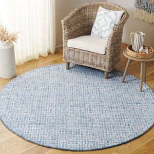 Safavieh Glamour Hand-tufted Area Rug – Chic Contemporary Design For Stylish Living Space Upgrade Blue ,Ivory 45% Viscose 40% Wool 15% Cotton With Latex Glm601m-4