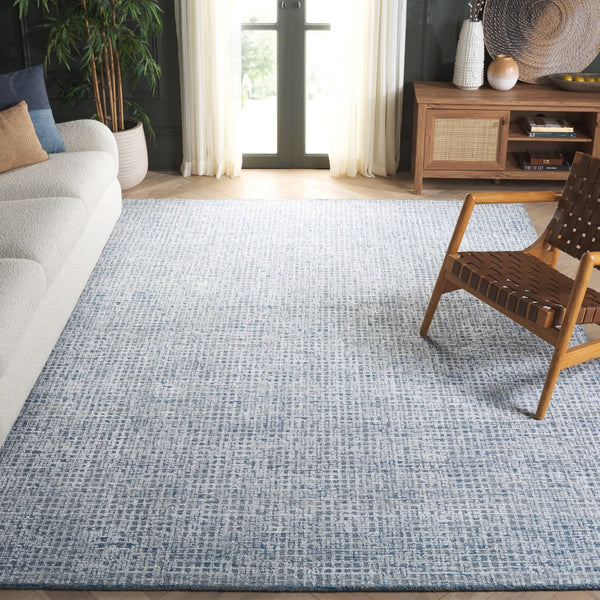Safavieh Glamour Hand-tufted Area Rug – Chic Contemporary Design For Stylish Living Space Upgrade Blue ,Ivory 45% Viscose 40% Wool 15% Cotton With Latex Glm601m-4