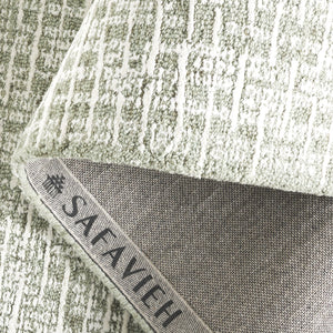 Safavieh Glamour Hand Tufted Area Rug - Luxurious Modern Design With Plush Comfort For Your Living Space Sage ,Ivory 45% Viscose 40% Wool 15% Cotton With Latex Glm601w-5
