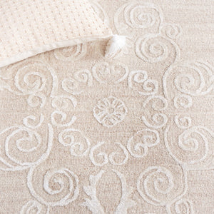 Safavieh Glamour 604 GLM604 Hand Tufted Antique Rug Light Brown / Ivory GLM604T-8