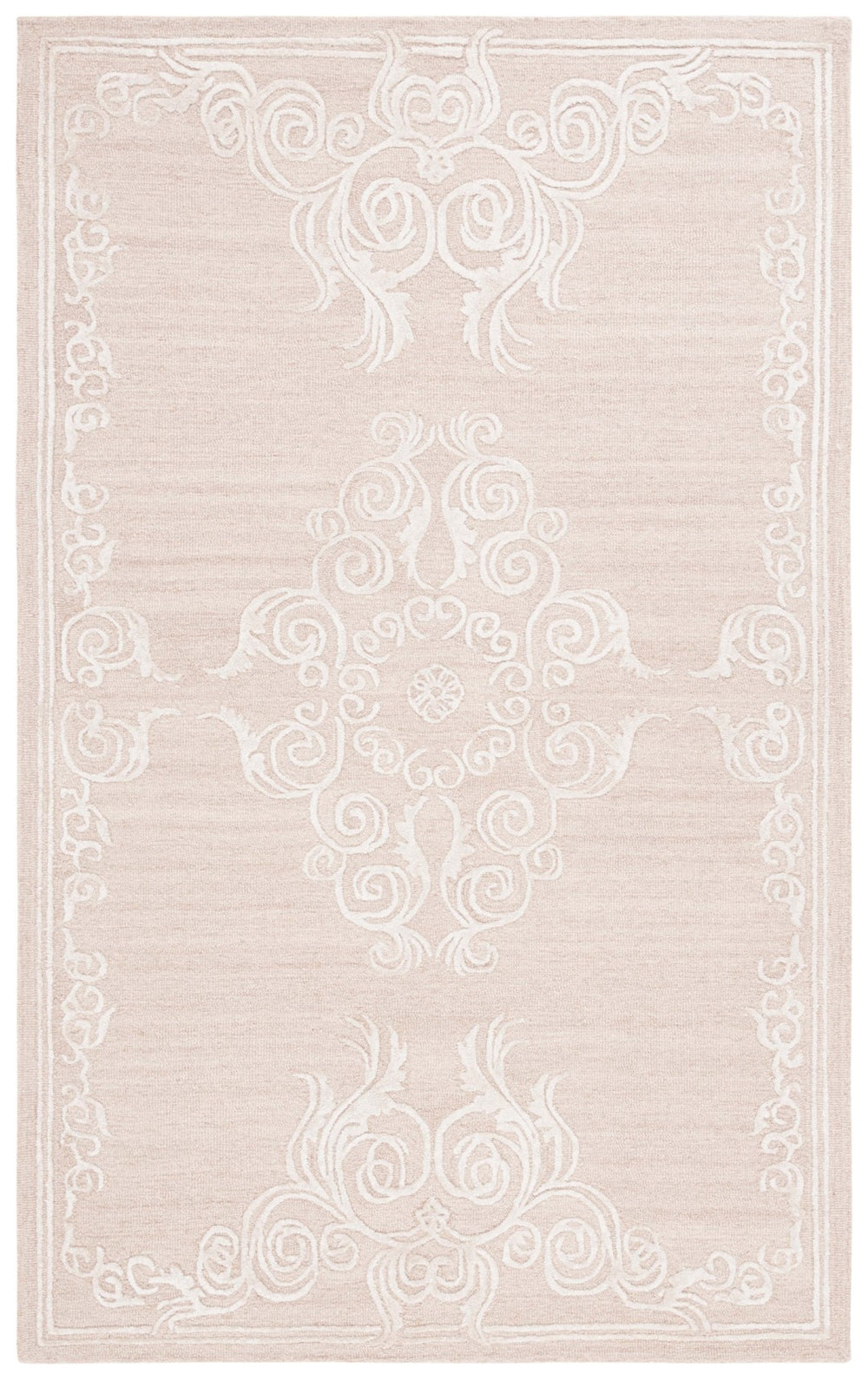 Safavieh Glamour 604 GLM604 Hand Tufted Antique Rug Light Brown / Ivory GLM604T-8