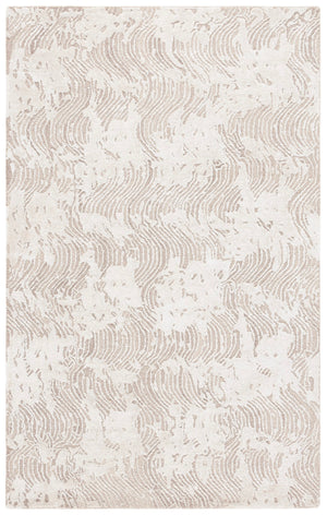 Safavieh Glamour Hand-tufted Area Rug: Modern Elegance With Abstract Design For Luxurious Home Decor Beige ,Ivory 45% Wool 45% Viscose 10% Cotton With Latex Glm605b-8