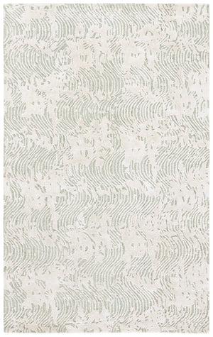 Safavieh Glamour Hand-tufted Area Rug: Modern Elegance With Abstract Design For Luxurious Home Decor Sage ,Ivory 45% Wool 45% Viscose 10% Cotton With Latex Glm605w-8