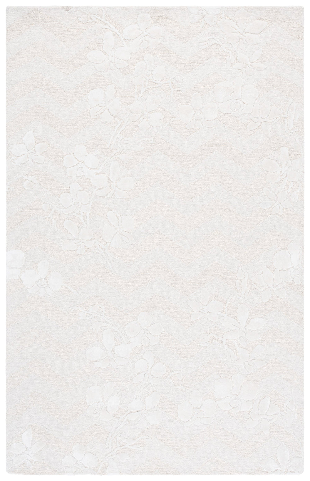 Safavieh Glamour Hand-Tufted Ivory Area Rug — Wool-Viscose-Cotton Blend, Low-Profile Elegance For Modern Spaces 8'-0" x 10'-0" GLM609A-8