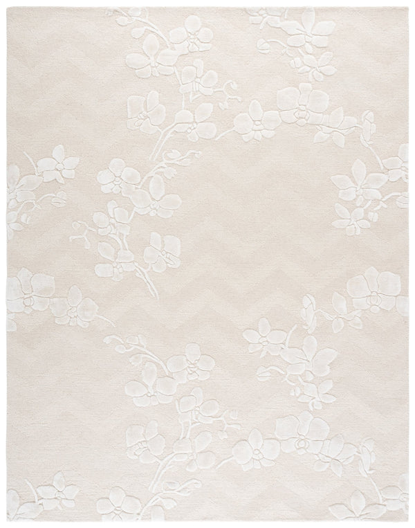 Safavieh Glamour Hand-Tufted Ivory Runner — Low-Pile Wool Blend, Subtle Sheen, Durable Hallway Elegance 2'-3" x 8'-0" GLM609A-28