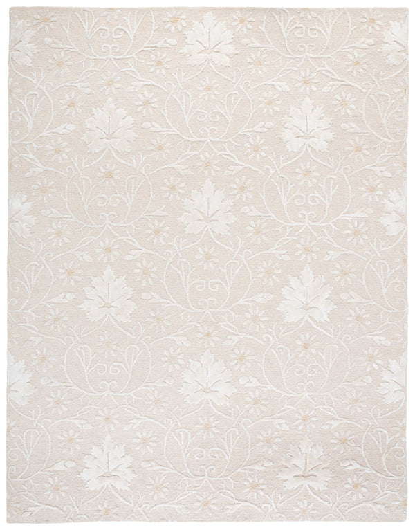 Safavieh Glamour Hand-Tufted Ivory Runner Rug With Floral Motif, Wool-Viscose-Cotton Blend, Elegant Texture 2'-3" x 8'-0" GLM610A-28