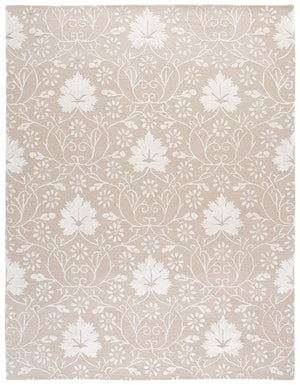 Safavieh Glamour Hand-Tufted Beige Ivory Floral Rug — Low 3/8" Pile, Wool-Viscose Blend, Timeless Elegance 5'-0" x 8'-0" GLM610B-5