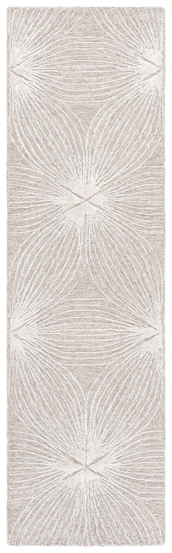 Safavieh Glamour Hand-Tufted Beige Ivory Rug With Subtle Floral Motif, Wool-Viscose Blend For Soft Durability 4'-0" x 6'-0" GLM611B-4
