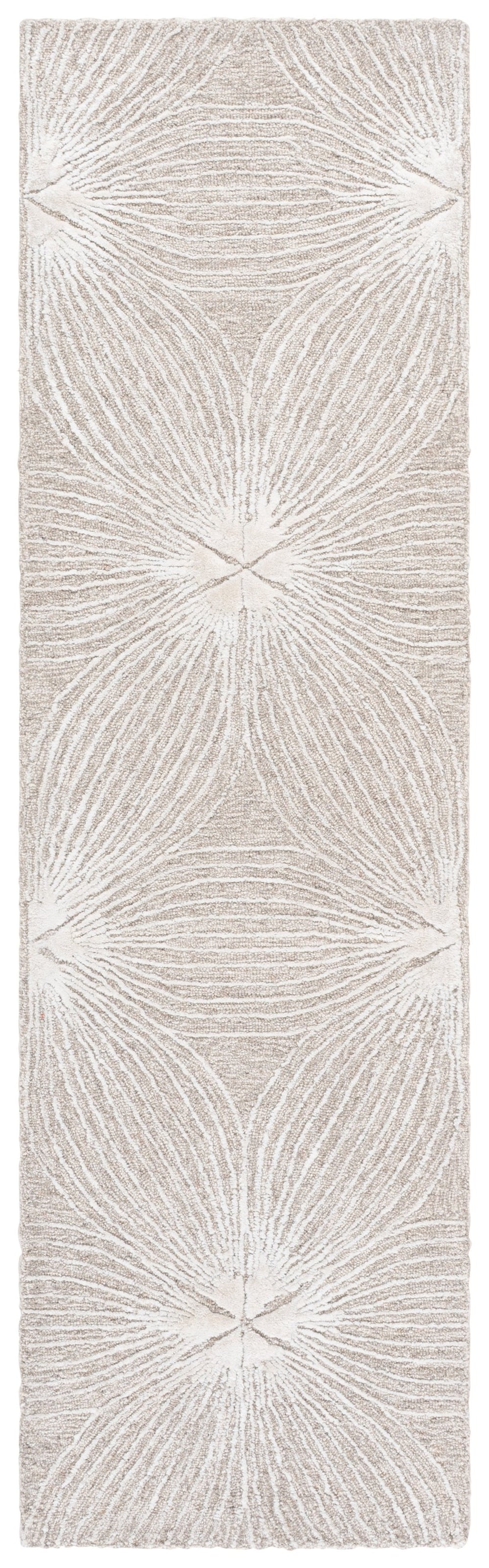 Safavieh Glamour Hand-Tufted Beige Ivory Area Rug With Subtle Floral Motif, Plush Wool-Viscose Blend Elegance 5'-0" x 8'-0" GLM611B-5