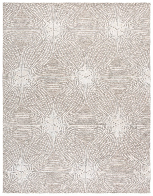 Safavieh Glamour Hand-Tufted Beige Ivory Floral Area Rug — Wool-Viscose Blend, Low Pile, Timeless Elegance For Living Rooms 8'-0" x 10'-0" GLM611B-8