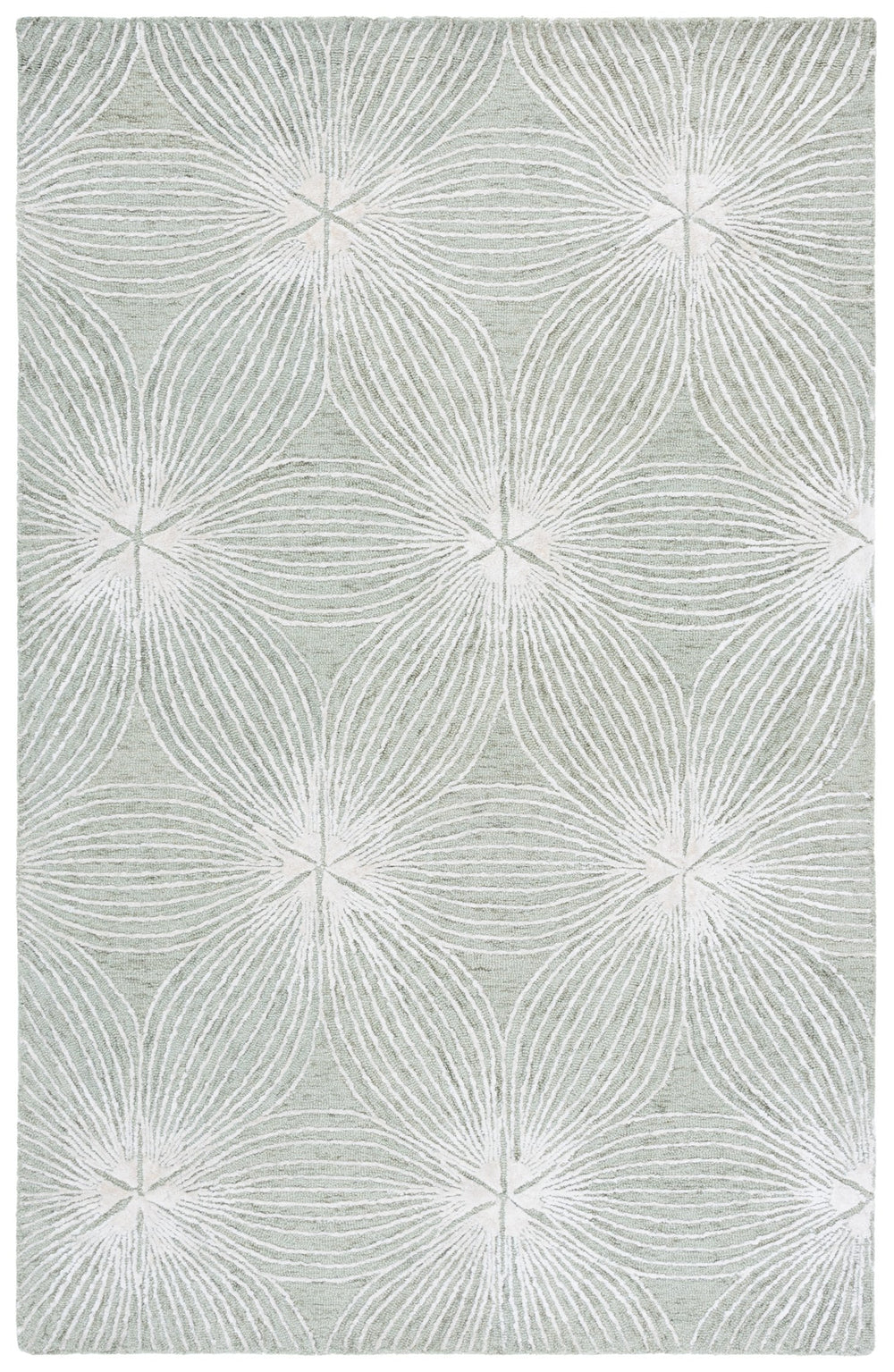 Safavieh Glamour Hand-Tufted Sage Ivory Runner Rug — Plush Wool-Blend Low Profile, Modern Minimalist Elegance 2'-3" x 8'-0" GLM611W-28