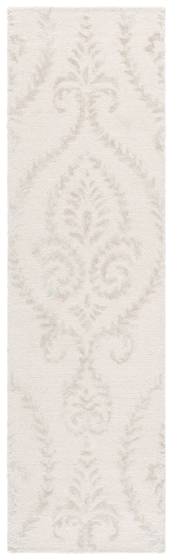 Safavieh Glamour Hand-Tufted Beige Ivory Area Rug – Subtle Floral Damask, Wool-Viscose Blend, Low Pile Elegance 9'-0" x 12'-0" GLM612B-9