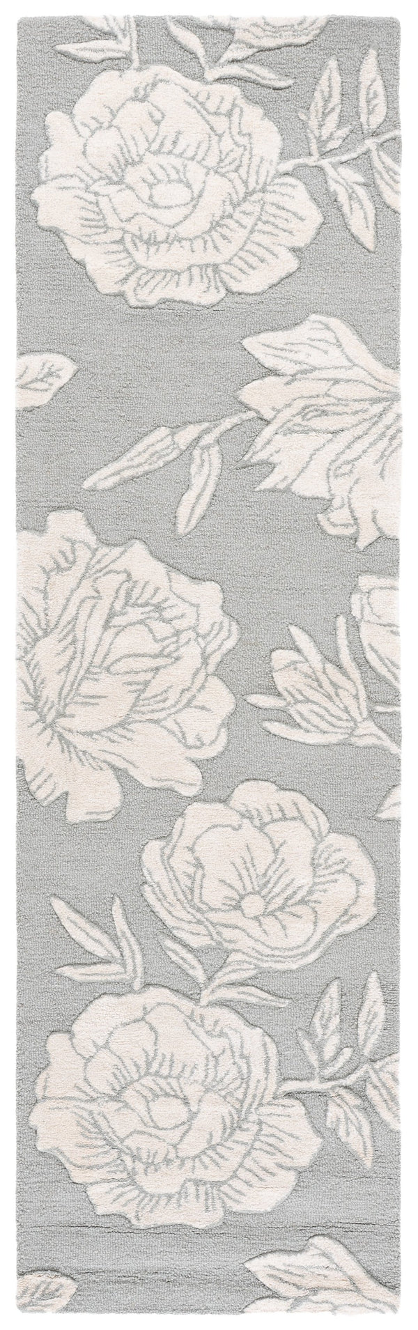 Safavieh Glamour Hand-Tufted Light Grey Ivory Area Rug — Plush Wool-Viscose Blend, Transitional Elegance 6'-0" x 6'-0" GLM615F-6SQ
