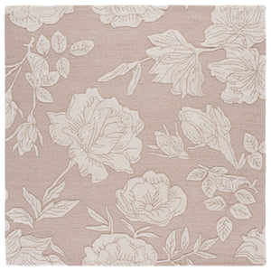Safavieh Glamour Light Pink Ivory Runner Rug — Hand-Tufted Wool Blend, Low Pile Elegance For Hallways 2'-3" x 8'-0" GLM615U-28