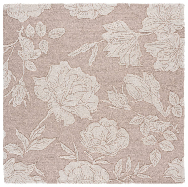 Safavieh Glamour Light Pink Ivory Runner Rug — Hand-Tufted Wool Blend, Low Pile Elegance For Hallways 2'-3" x 8'-0" GLM615U-28