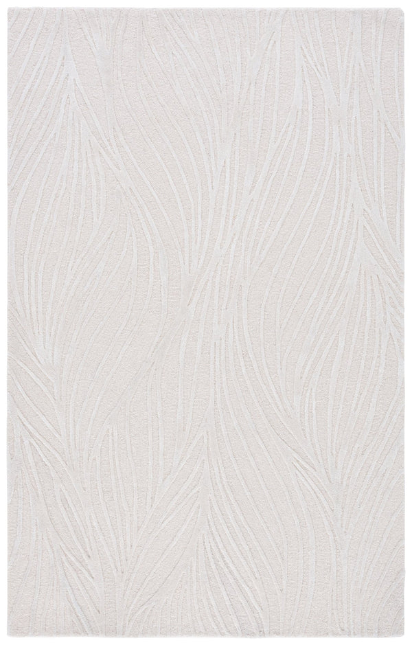 Safavieh Glamour Hand-Tufted Ivory Runner — Wool-Viscose-Cotton Blend, Low-Profile 3/8" Pile, Elegant Hallway Accent 2'-3" x 8'-0" GLM617A-28