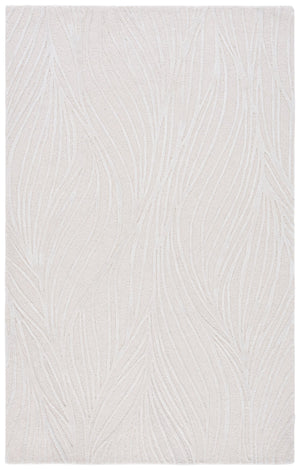 Safavieh Glamour Hand-Tufted Ivory Area Rug — Plush Low-Pile Wool-Blend, Minimalist Modern Neutral Foundation 4'-0" x 6'-0" GLM617A-4