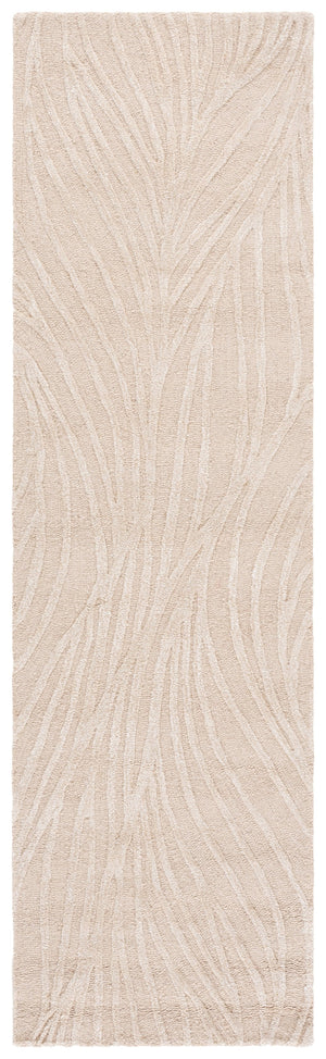 Safavieh Glamour Hand-Tufted Neutral Runner Rug — Low-Profile Wool Blend, Beige Ivory Elegance For Hallways 2'-3" x 8'-0" GLM617B-28