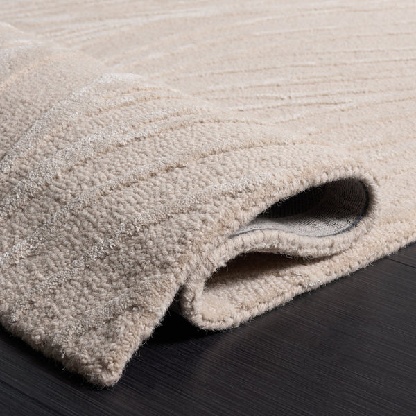 Safavieh Glamour Hand-Tufted Neutral Runner Rug — Low-Profile Wool Blend, Beige Ivory Elegance For Hallways 2'-3" x 8'-0" GLM617B-28