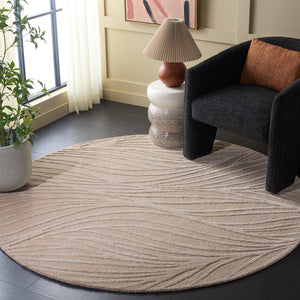 Safavieh Glamour Hand-Tufted Neutral Runner Rug — Low-Profile Wool Blend, Beige Ivory Elegance For Hallways 2'-3" x 8'-0" GLM617B-28