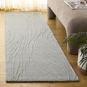 Safavieh Glamour Hand-Tufted Light Grey Ivory Area Rug — 70% Wool Blend, Low Pile, Modern Neutral Elegance 8'-0" x 10'-0" GLM617F-8