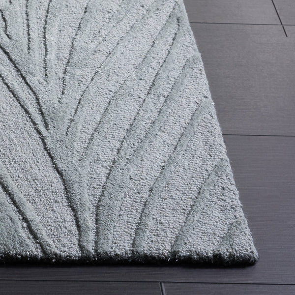 Safavieh Glamour Hand-Tufted Light Grey Ivory Runner Rug — Low-Profile Wool Blend Comfort For Hallways 2'-3" x 8'-0" GLM617F-28
