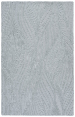 Safavieh Glamour Hand‑Tufted Light Grey Ivory Rug — Plush 70% Wool Blend, Subtle Sheen, Modern Texture For Rooms 5'-0" x 8'-0" GLM617F-5
