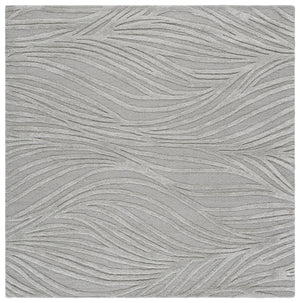 Safavieh Glamour Hand-Tufted Light Grey Ivory Runner Rug — Low-Profile Wool Blend Comfort For Hallways 2'-3" x 8'-0" GLM617F-28