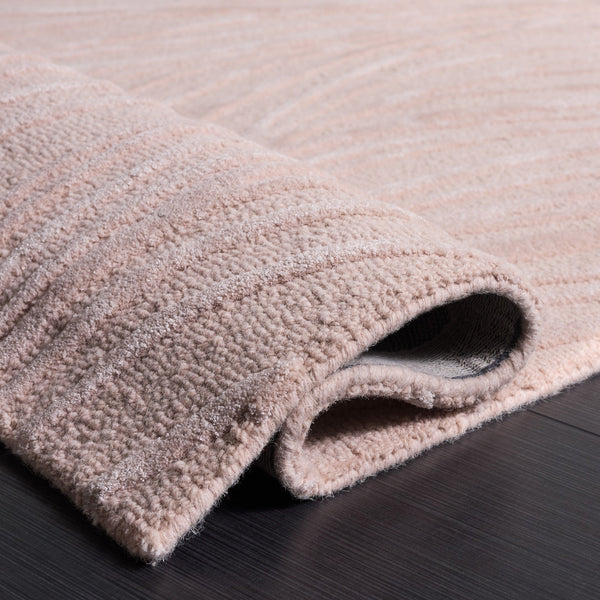 Safavieh Glamour Hand-Tufted Light Pink Ivory Rug — Low Pile Wool-Viscose Blend For Modern, Serene Spaces 6'-0" x 9'-0" GLM617U-6