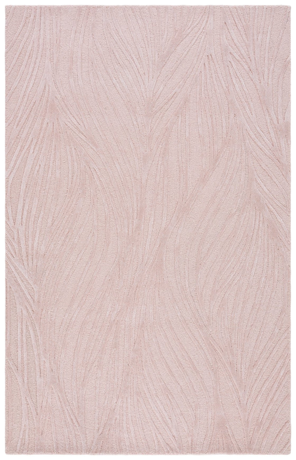 Safavieh Glamour Hand-Tufted Light Pink Ivory Area Rug — Low-Profile Wool Blend Square For Modern Spaces 6'-0" x 6'-0" GLM617U-6SQ