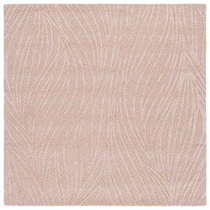 Safavieh Glamour Hand-Tufted Round Area Rug In Light Pink Ivory — Wool Blend, Low Pile, Modern Textured Accent 6'-0" x 6'-0" GLM617U-6R