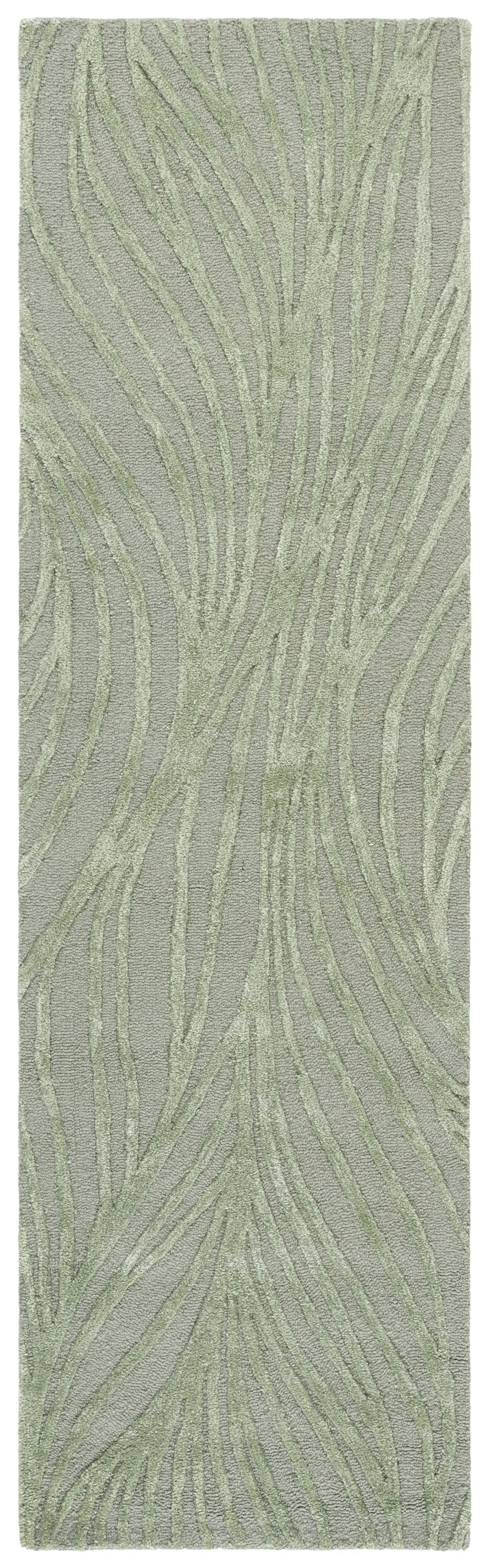Safavieh Glamour Hand-Tufted Sage Green Area Rug — Velvety Wool-Blend Texture, Durable Natural Fibers, Indian Craftsmanship 4'-0" x 6'-0" GLM617W-4