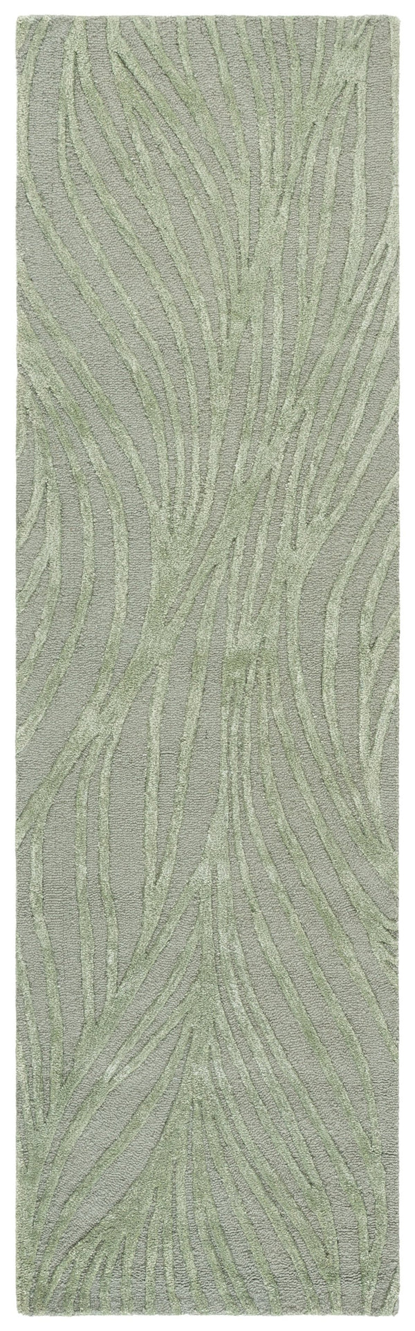 Safavieh Glamour Hand-Tufted Sage Green Wool Rug — Minimalist Solid Design, Plush 3/8" Pile, Ethically Made 6'-0" x 9'-0" GLM617W-6