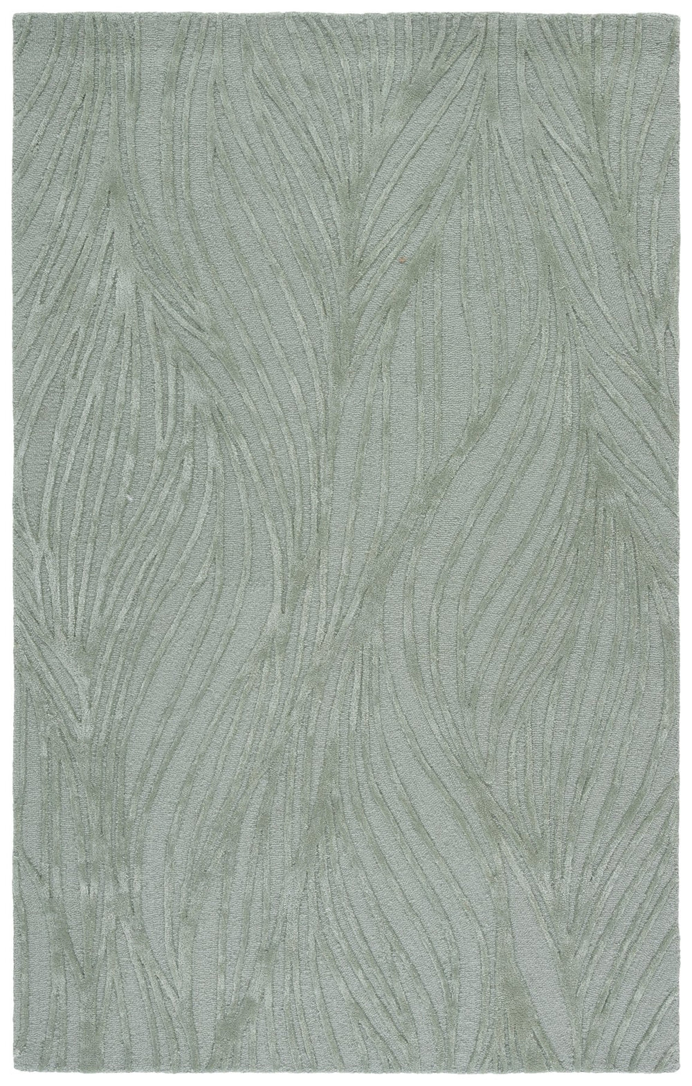 Safavieh Glamour Hand-Tufted Sage Green Area Rug — 70% Wool Low-Profile 3/8" Pile, Modern Minimalist Centerpiece 9'-0" x 12'-0" GLM617W-9