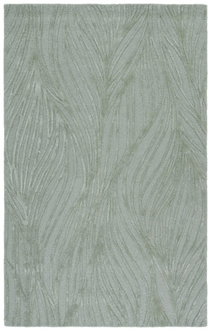 Safavieh Glamour Hand-Tufted Sage Green Wool Rug — Minimalist Solid Design, Plush 3/8" Pile, Ethically Made 6'-0" x 9'-0" GLM617W-6