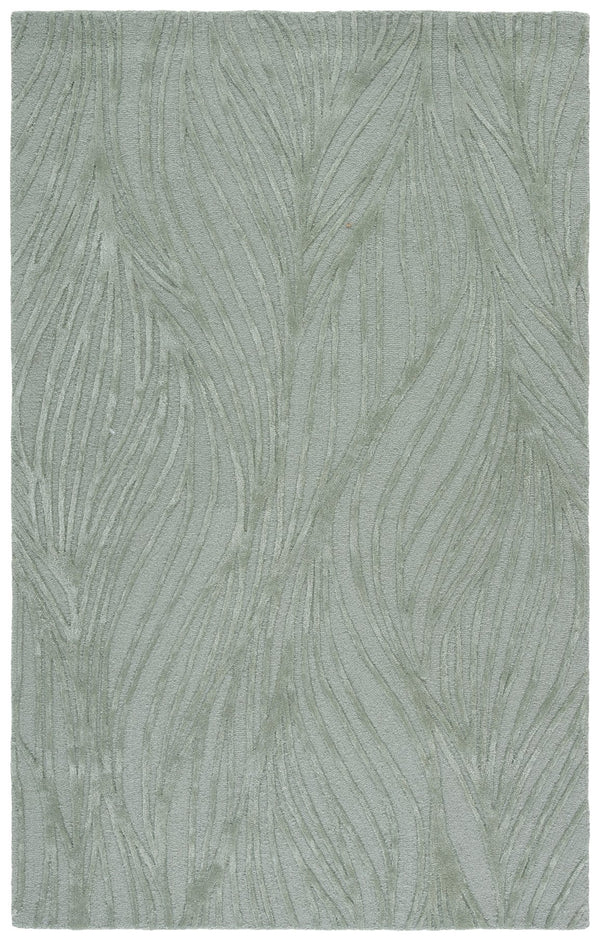 Safavieh Glamour Hand-Tufted Sage Green Wool Rug — Minimalist Solid Design, Plush 3/8" Pile, Ethically Made 6'-0" x 9'-0" GLM617W-6