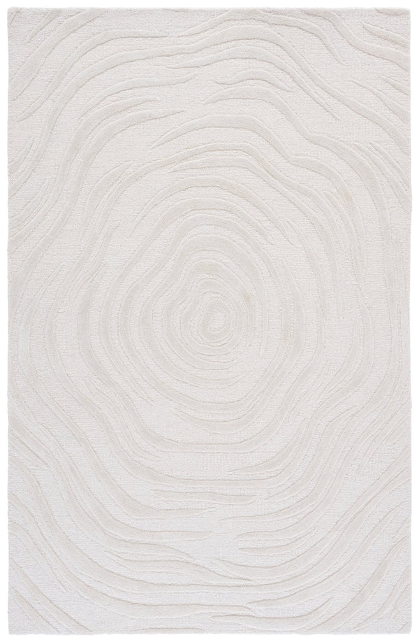 Safavieh Glamour Hand-Tufted Ivory Area Rug — 70% Wool Blend, Low-Profile Elegant Neutral For Living Rooms 5'-0" x 8'-0" GLM618A-5